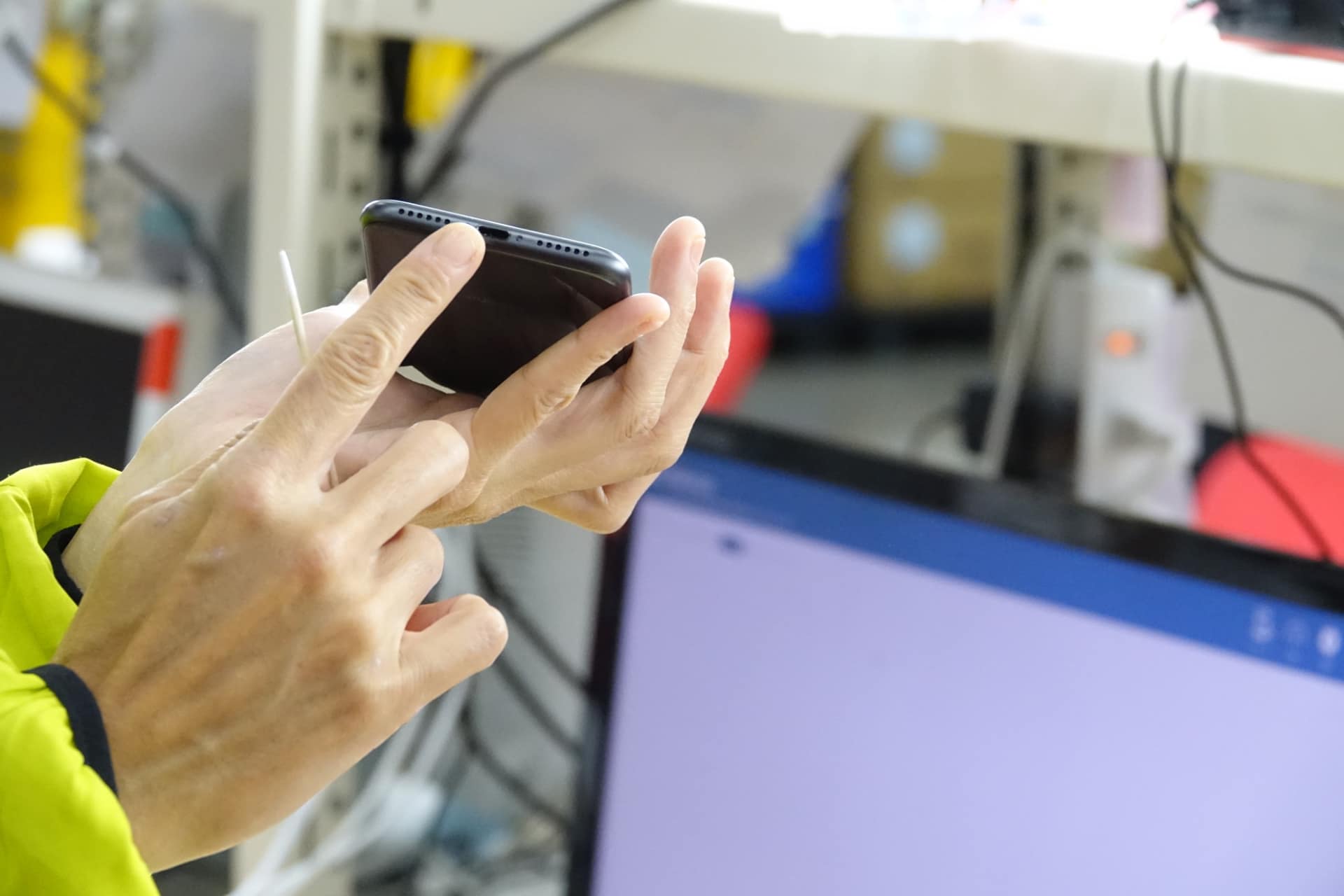 端末をクリーニングする