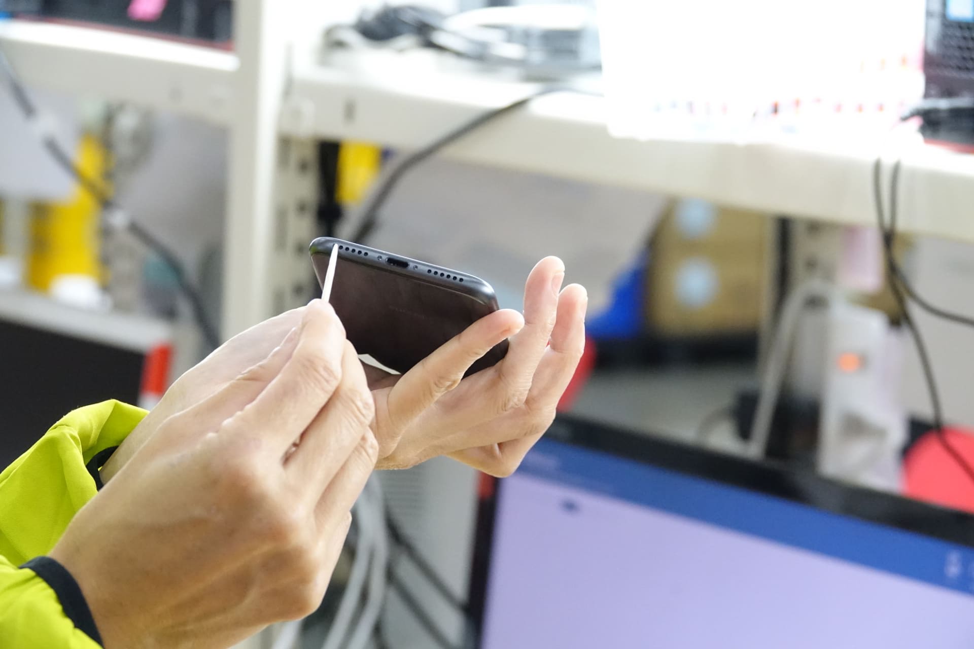 端末をクリーニングする