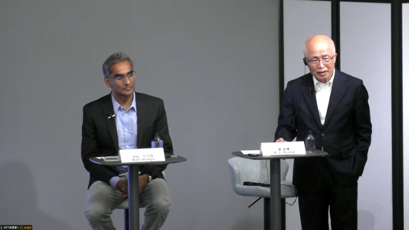 左＝ブロードコム ラム・ベラガ氏。右＝アクトン ファン・アンジェ氏