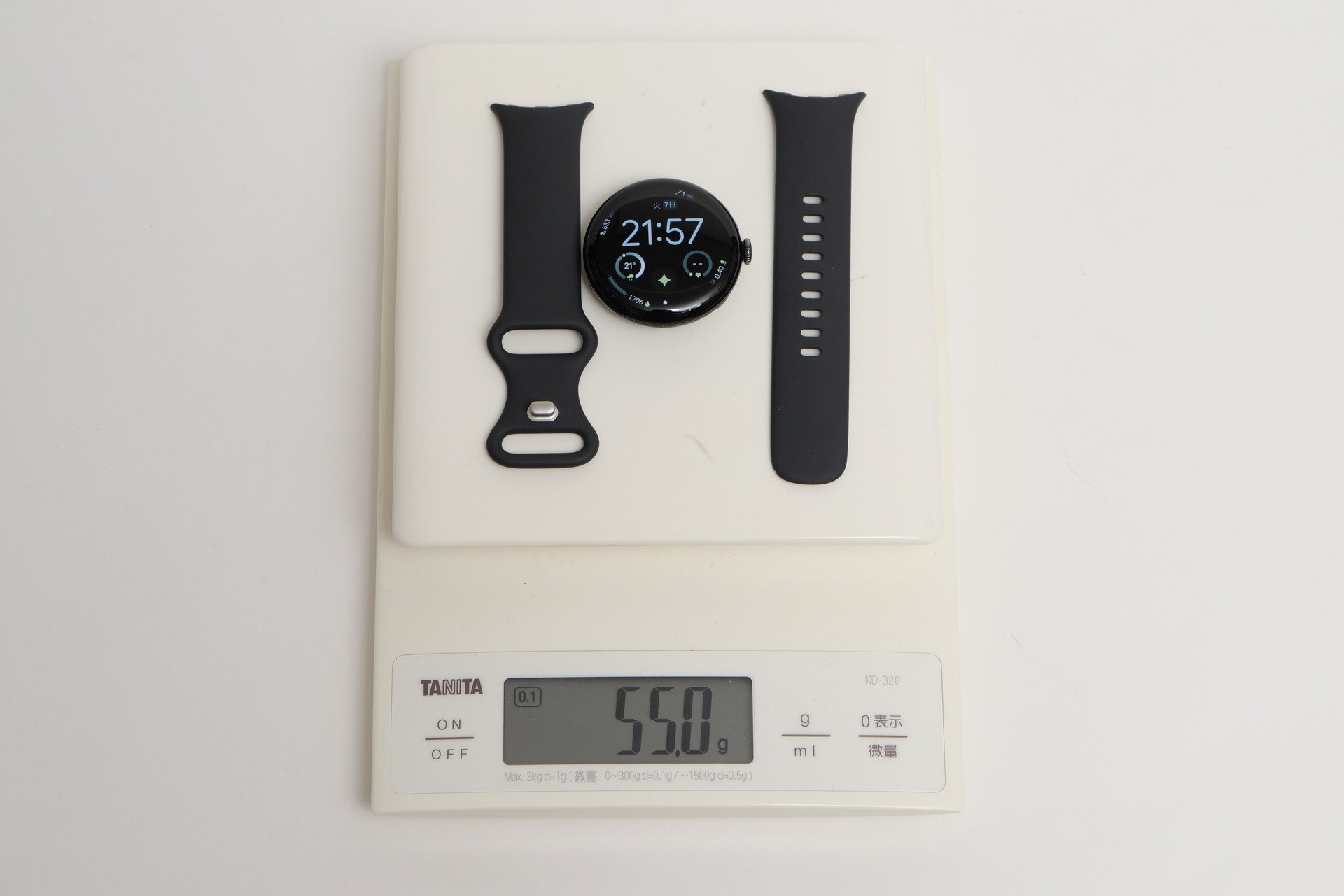 Sサイズのバンドとの組み合わせで55g