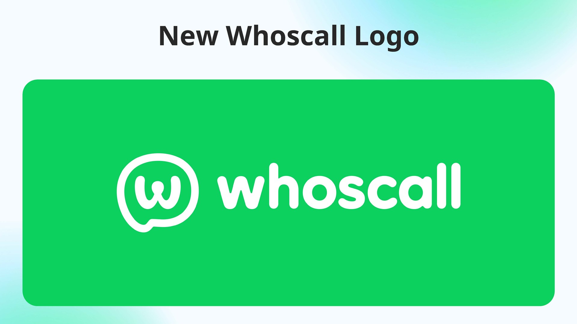 レガシーシェイプに、Whoscallの「W」、コラボレーション＆コミュニティ、個人のエンパワーメントなどを組み合わせた新ロゴデザイン