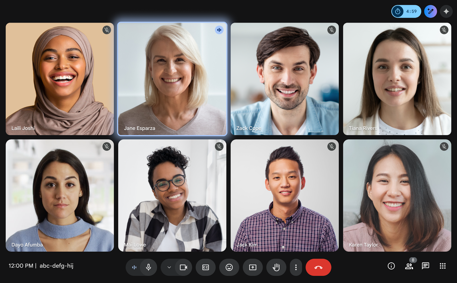 タイマーが作動している画面のイメージ