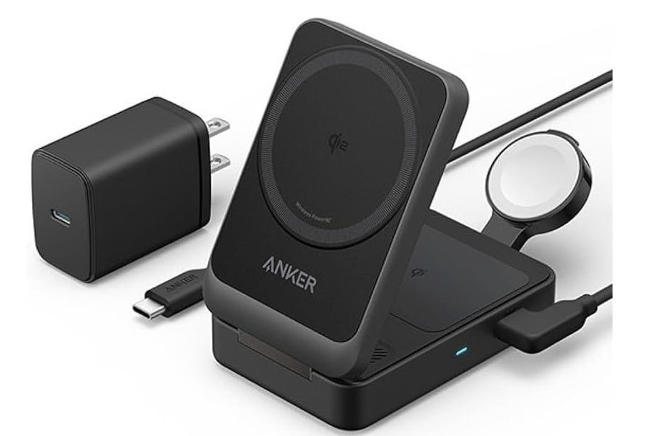 Anker MagGo Wireless Charging Station（Foldable 3-in-1）