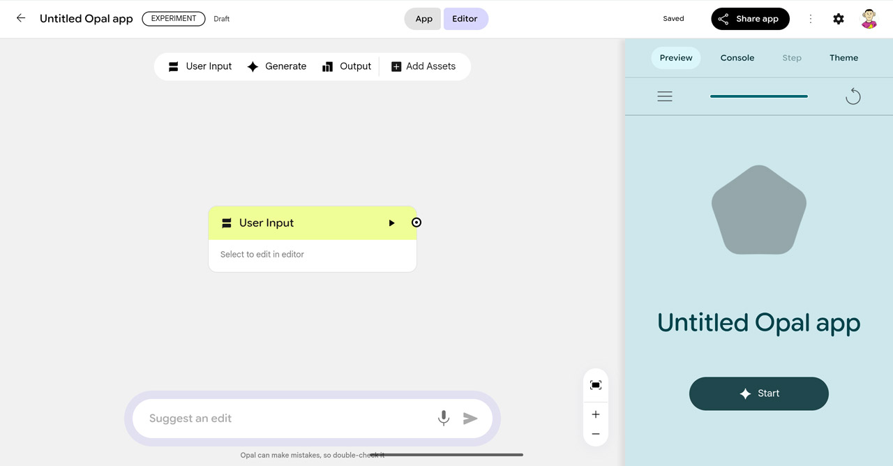 タブレットだとある程度快適に利用できるが、一部の機能（要素の削除など）が使えないので、代わりにプロンプトで指示しなければならないなどやや手間がかかる