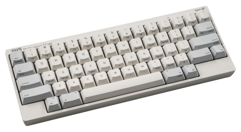Type-Sキー搭載の“オイシイとこ取りキーボード” PFU「HHKB