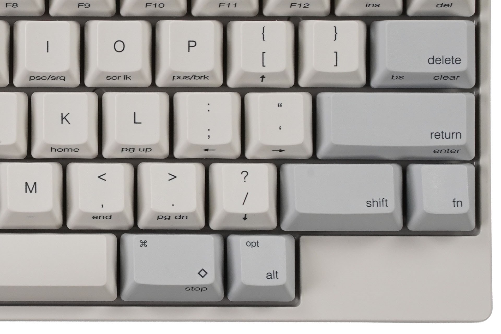 Classic Type-Sの英語配列版。カーソル移動などはFnキーと記号キーの同時押しで機能させる。