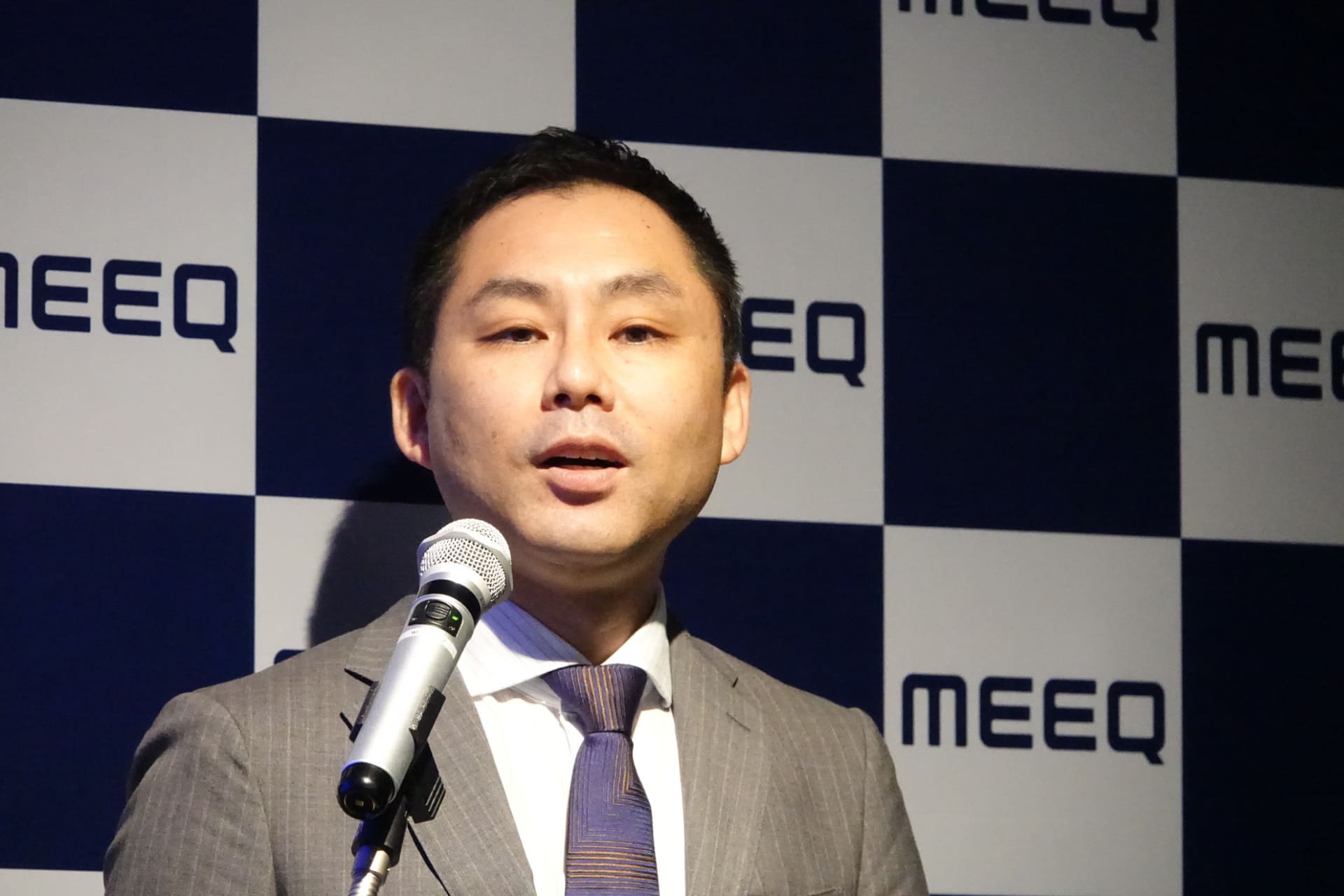 ミーク代表取締役執行役員社長の峯村竜太氏