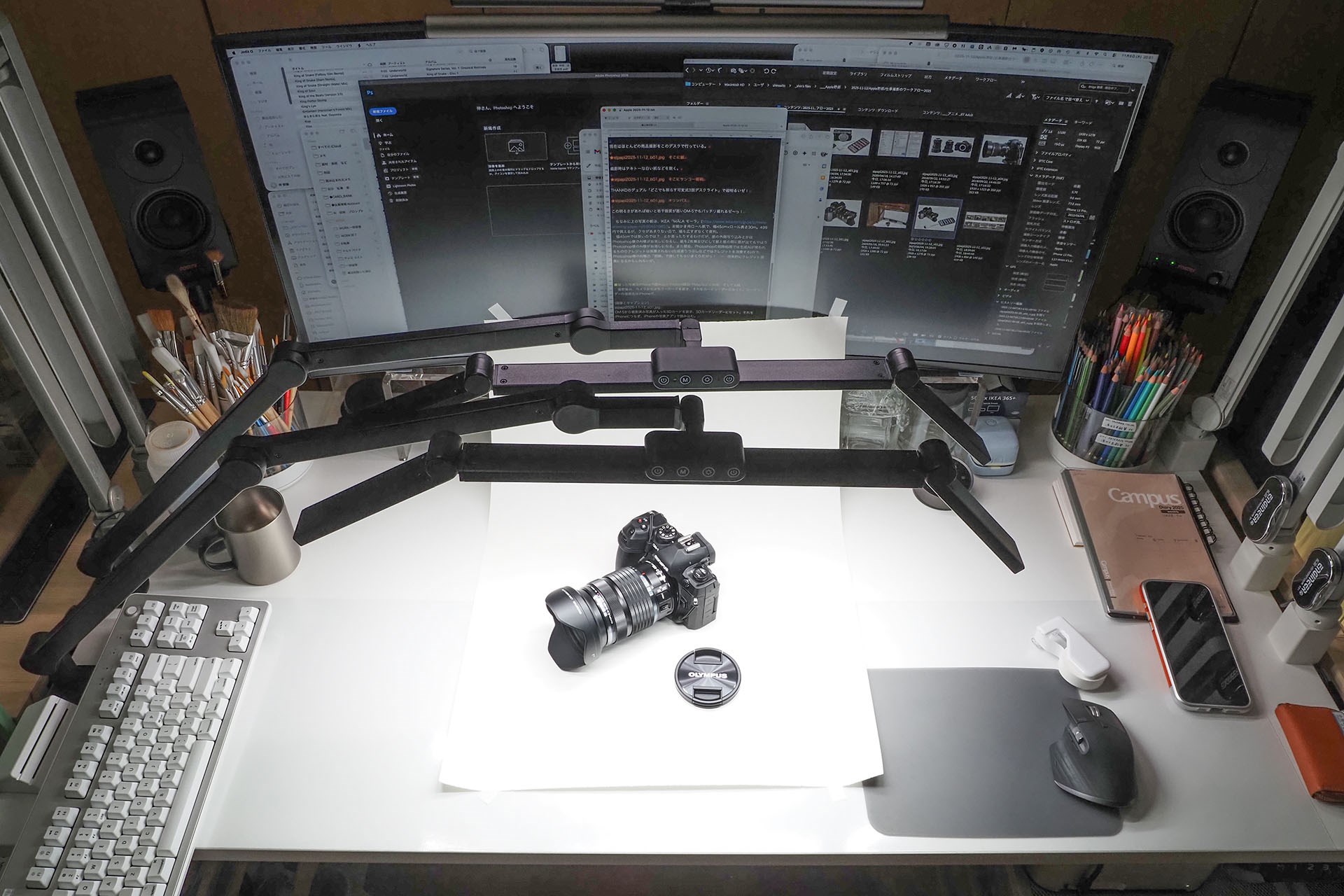 この明るさがあれば暗いと若干画質が悪いOM-5でもバッチリ撮れるゼ～っ！