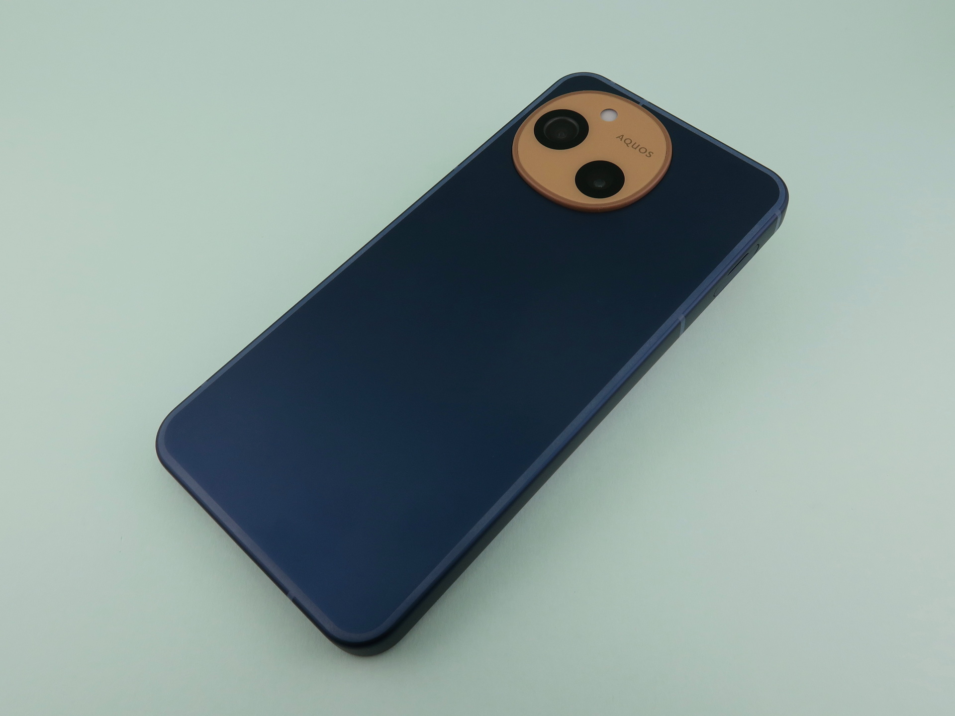 背面は従来モデルのデザインを踏襲。自由曲線で描かれたカメラ部に太めの縁取りが追加された