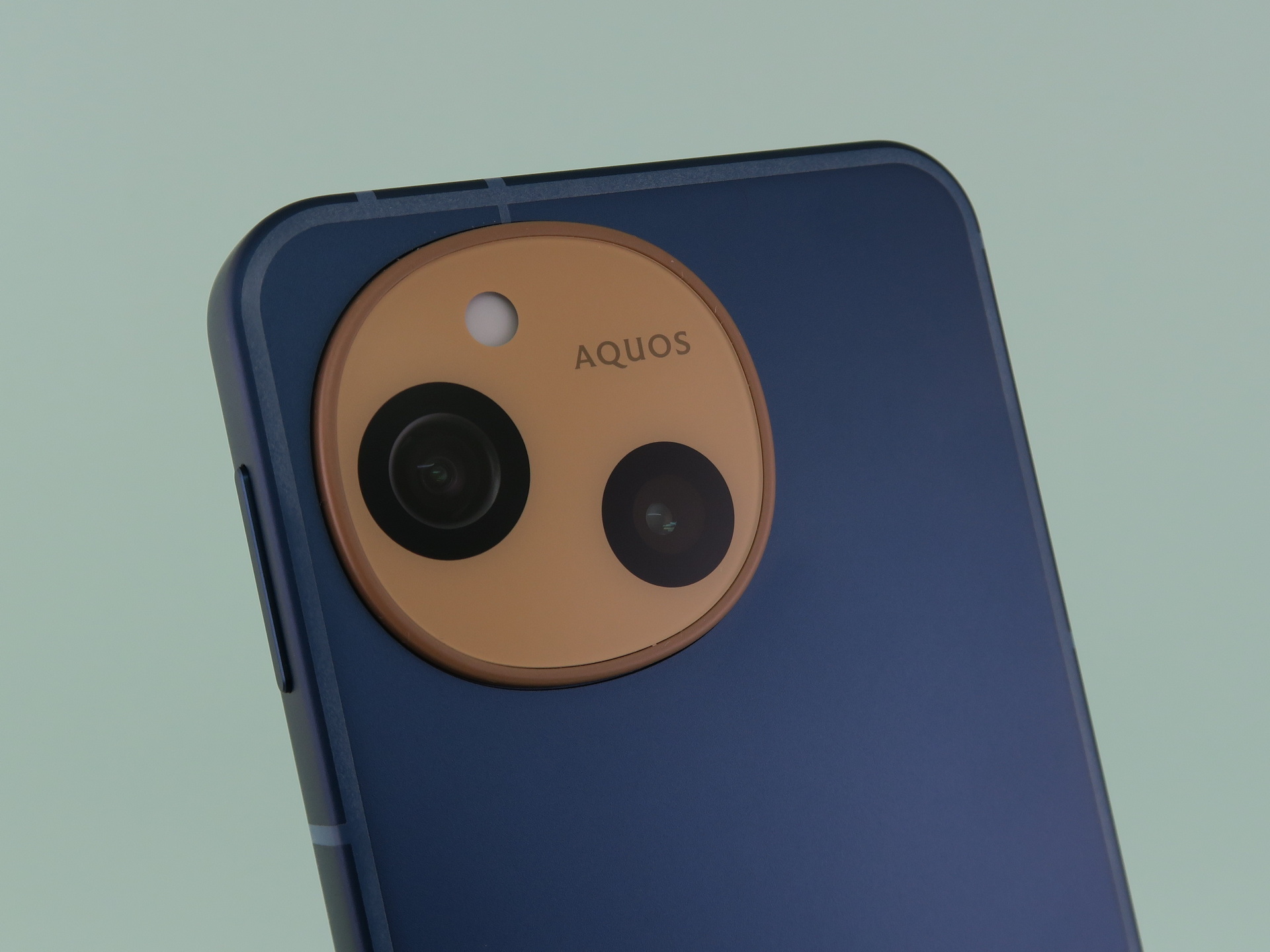 背面には標準カメラと広角カメラのデュアルカメラを搭載。カメラ部にロゴのプリントはなくなったが、おサイフケータイのスイートスポットは2つのカメラのやや下に位置する