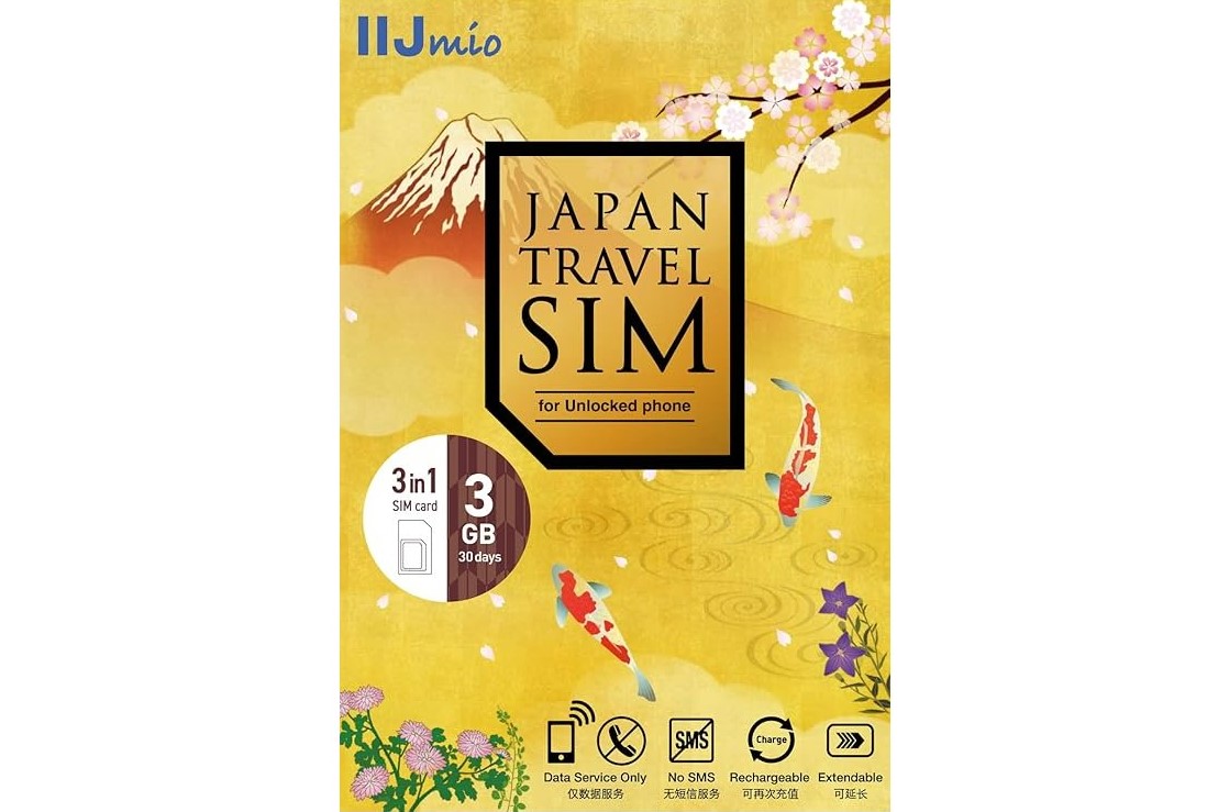 IIJmio Japan Travel SIM 3GB