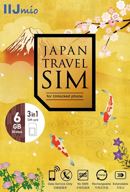 IIJmio Japan Travel SIM 6GB