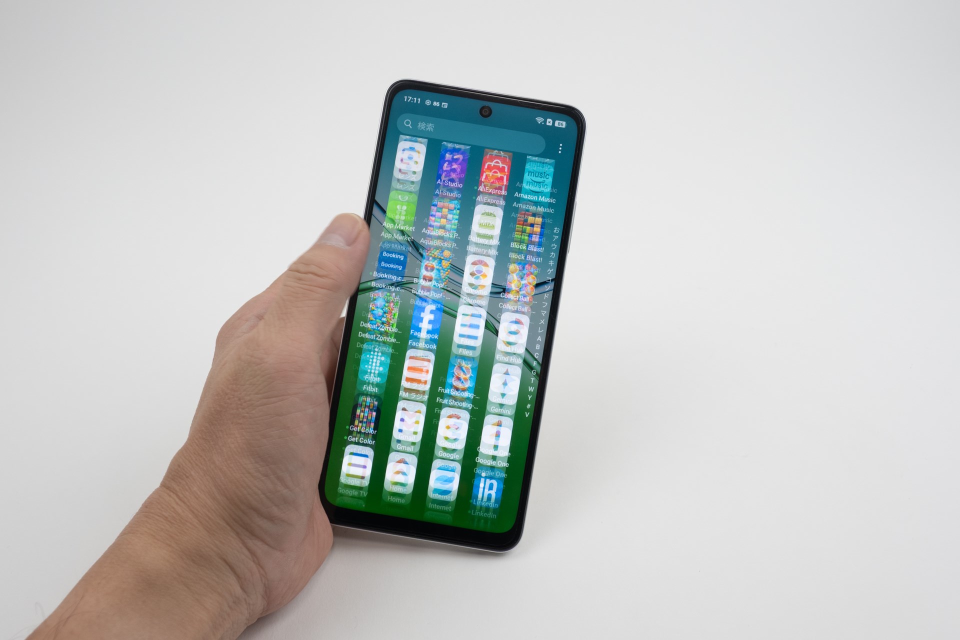 リフレッシュレートは最大120Hzでスクロールはスムーズ