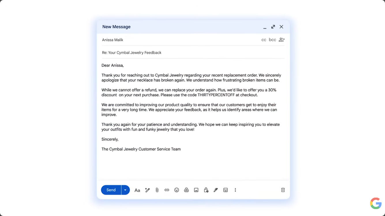 メールの内容をチェックしてラベル付けし、返信メールの下書きを自動で生成する。「取引先のお怒りメール」を受け取っても、すぐに気づいてお詫びのメールを入れて早期消火を……といった使い方ができるかも