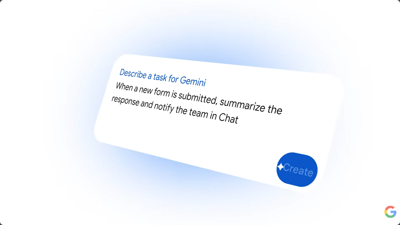 Google Formと連携すれば、フォームで新しい回答が来たときに、それをチーム内のチャットで通知する、といった使い方ができる