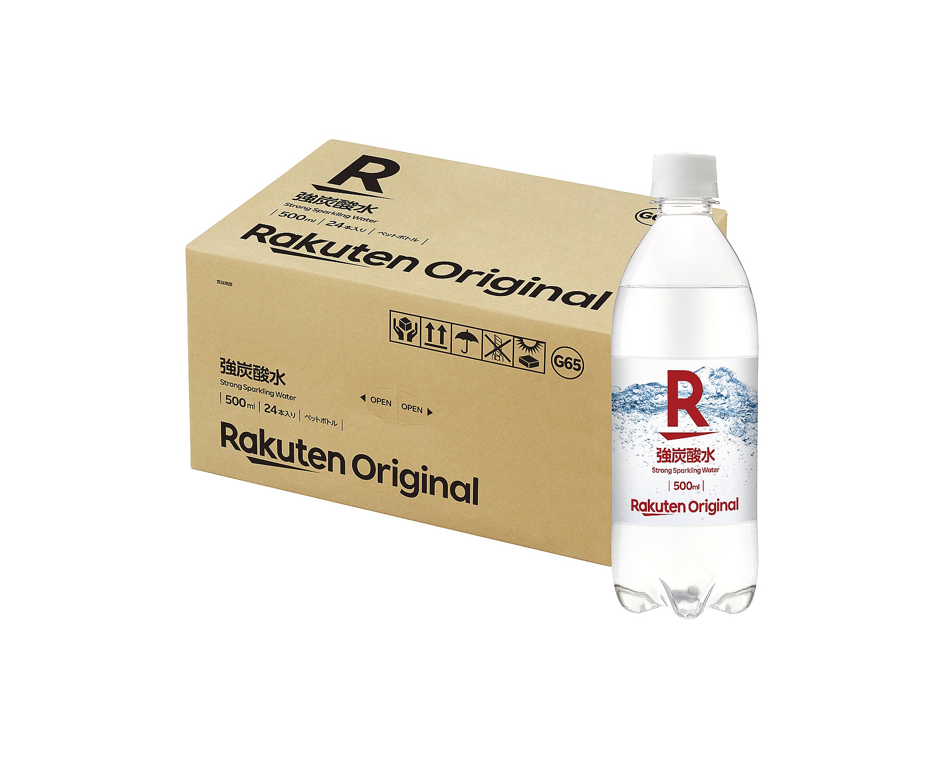 1340円の「Rakuten Original 炭酸水」（24本入り）