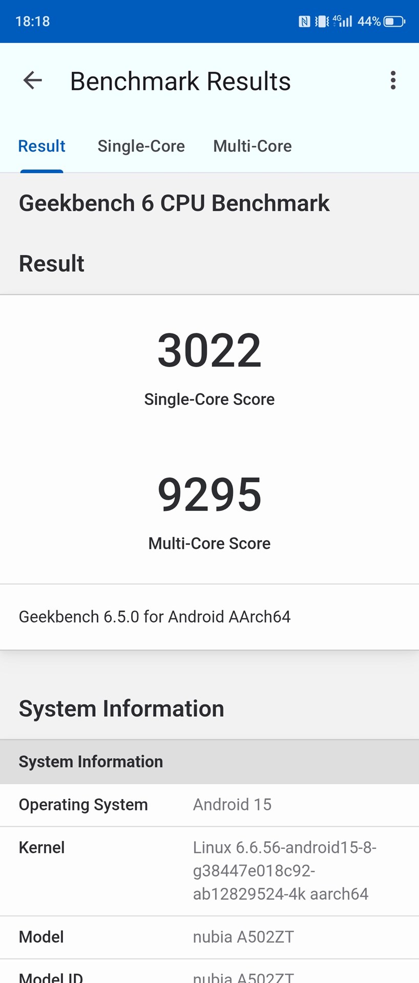 「Geekbench 6」のCPUスコア。Snapdragon 8 Eliteを搭載しているだけあって、数値は非常に高い