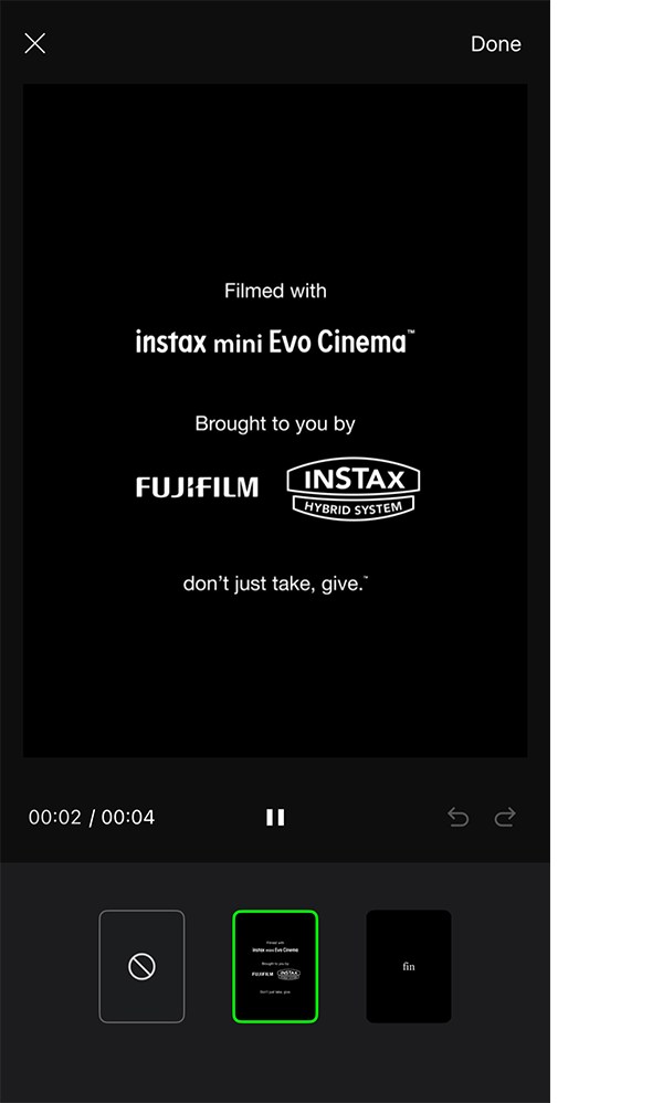 エンディングを動画に追加
