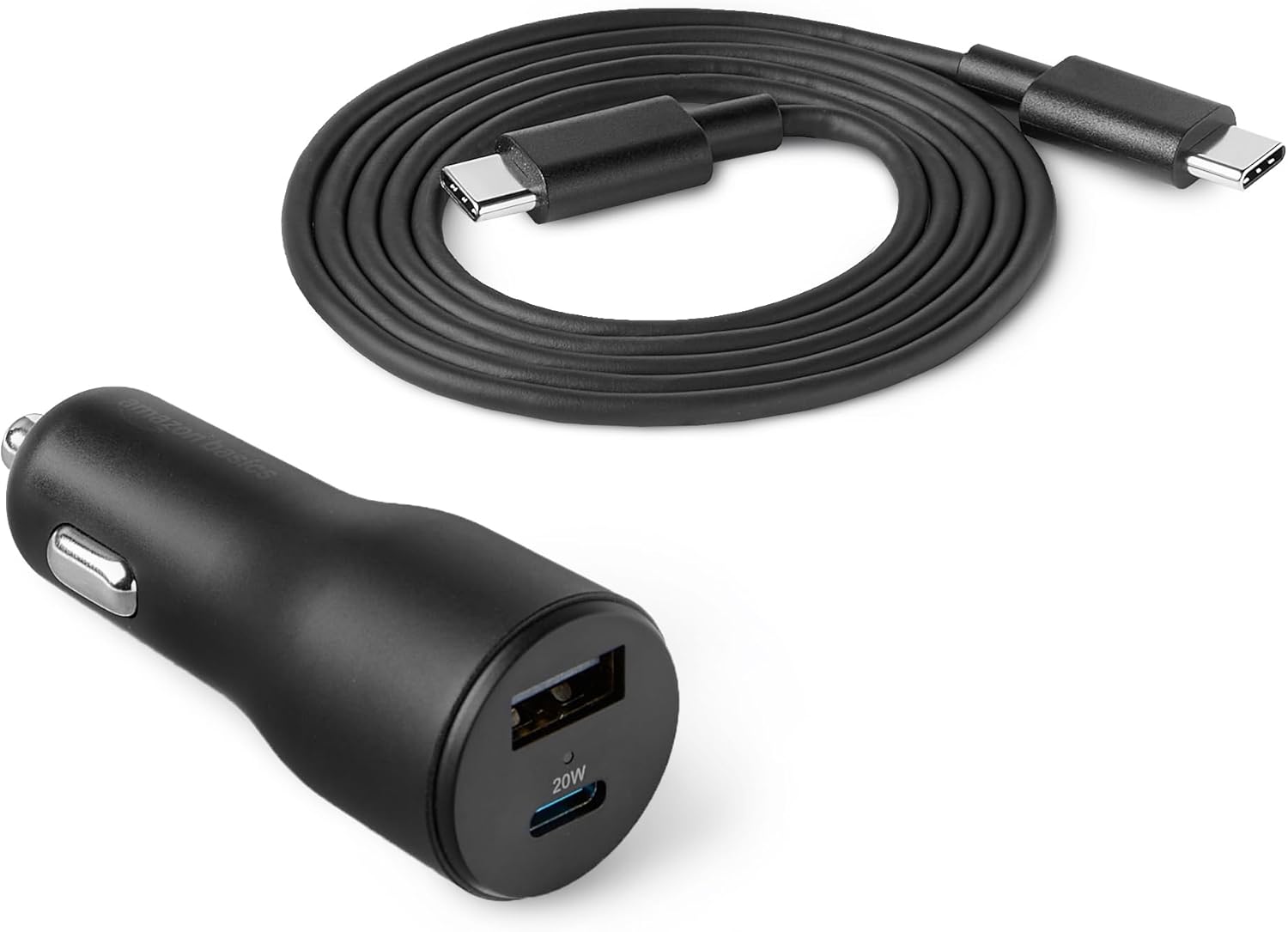 Amazonベーシック 車載充電器（ケーブル付き）