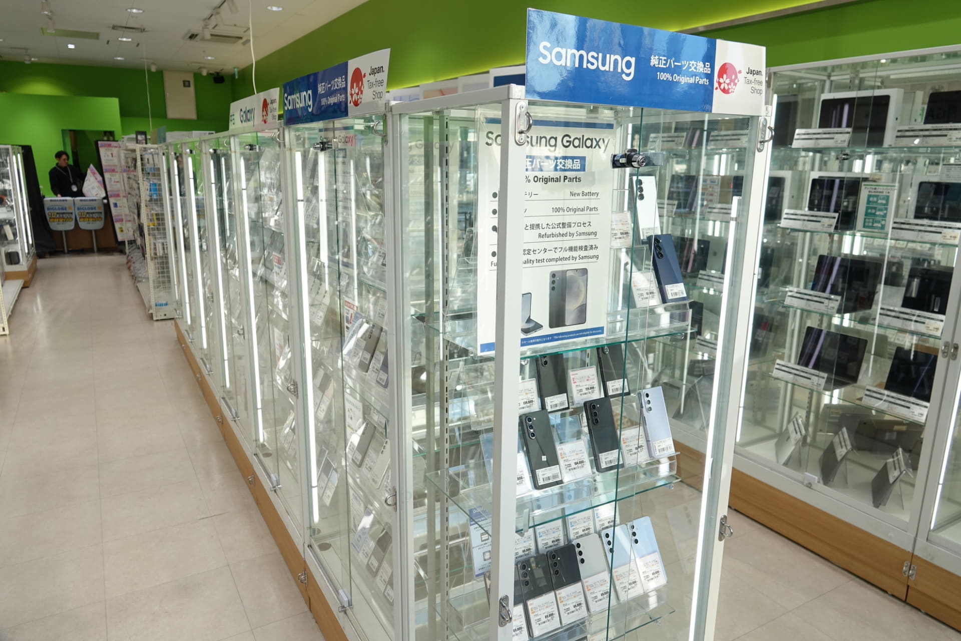 専用コーナーが設けられている