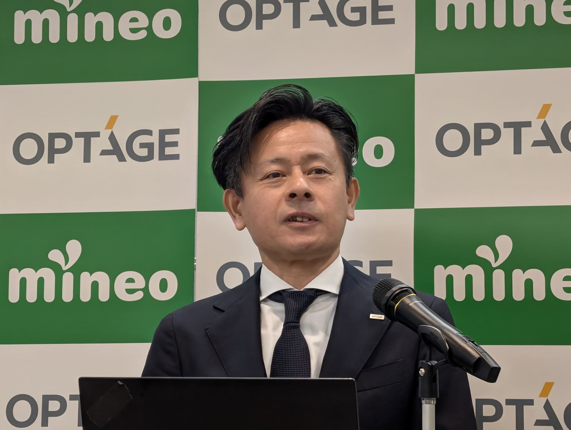 オプテージ取締役常務執行役員・モバイル事業推進本部長の松本和拓氏