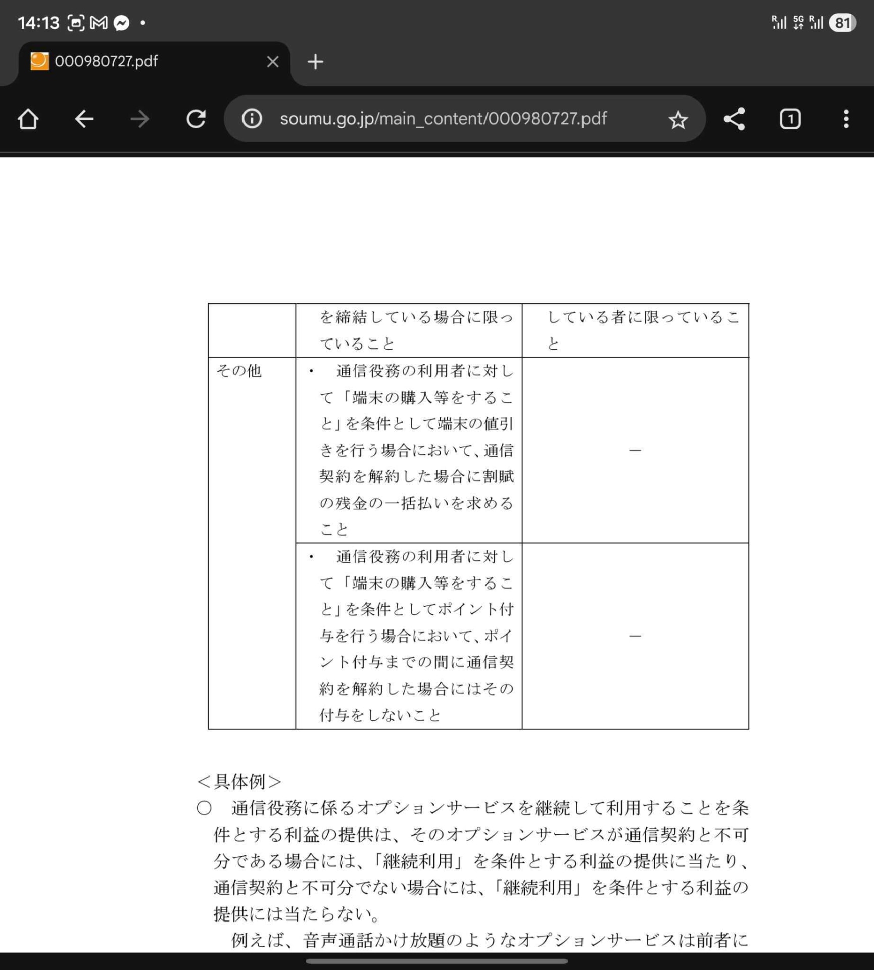 ガイドラインには、継続利用を条件としないための期間が6カ月と定められている。これを超えると、縛りと見なされてしまうということだ