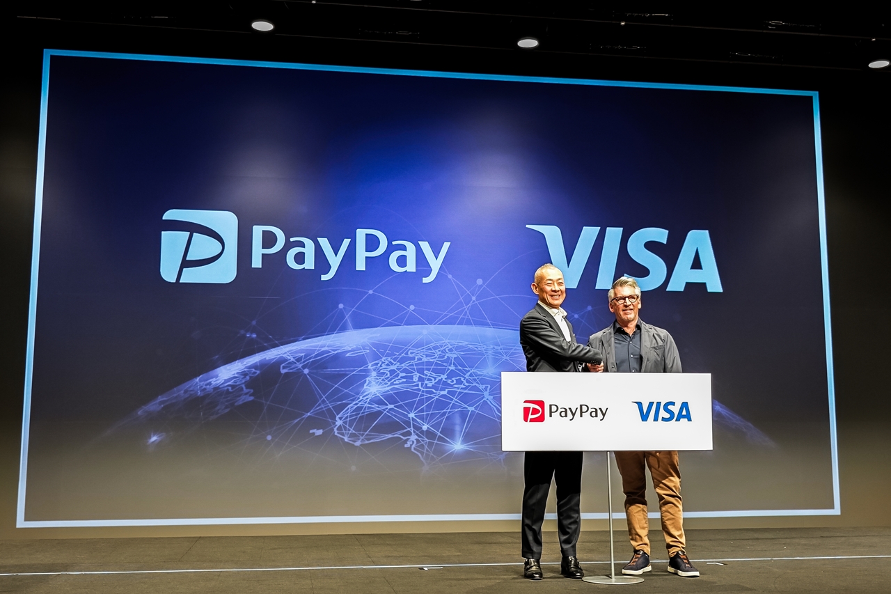 PayPay 代表取締役社長執行役員CEO 中山一郎氏とVisa 最高製品・戦略責任者 ジャック・フォレステル氏