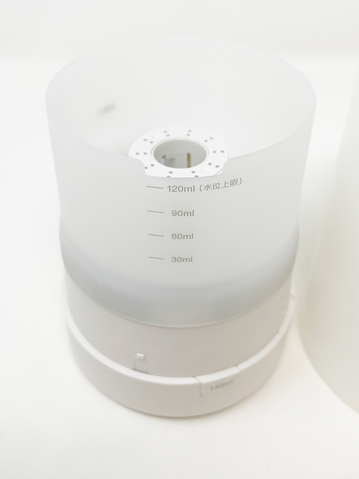 水量の上限は120ml。