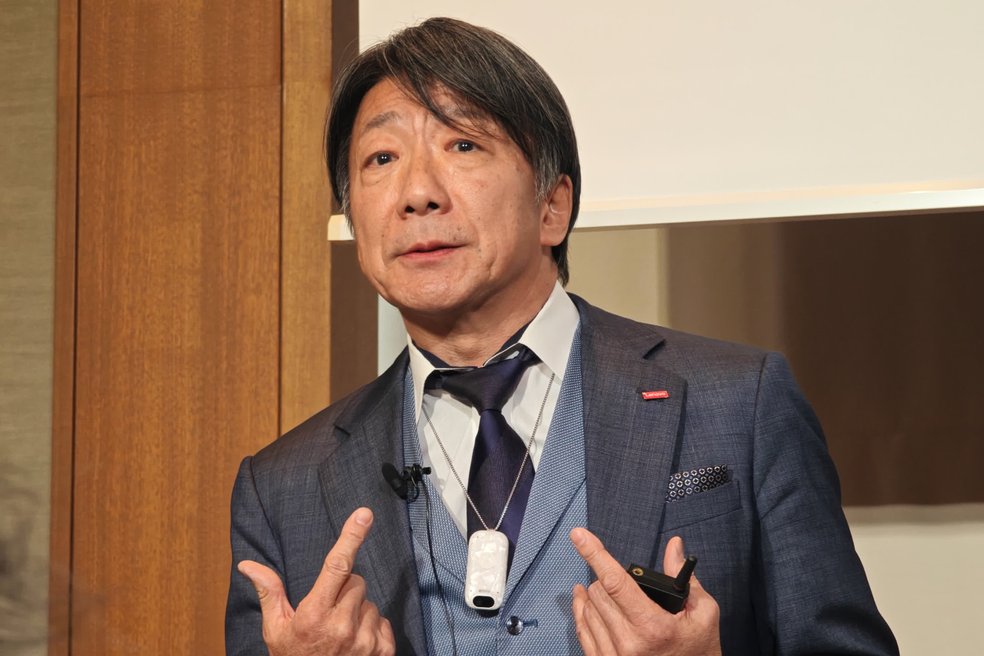 「Project Maxwell」を披露する檜山社長
