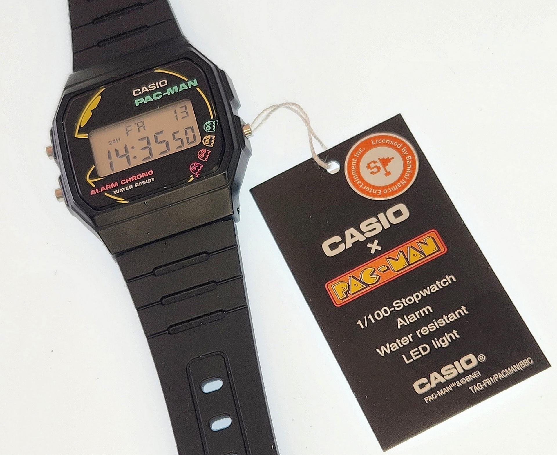 誇らしげに添えられた「Licensed by Bandai Namco Entertainment Inc.」のタグ