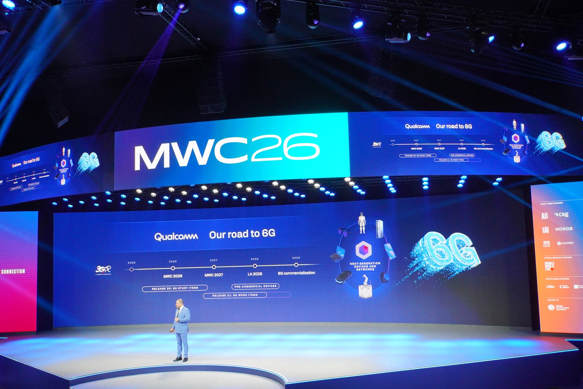 6G商用化までのロードマップを示し、業界一丸となって取り組む重要性が語られた