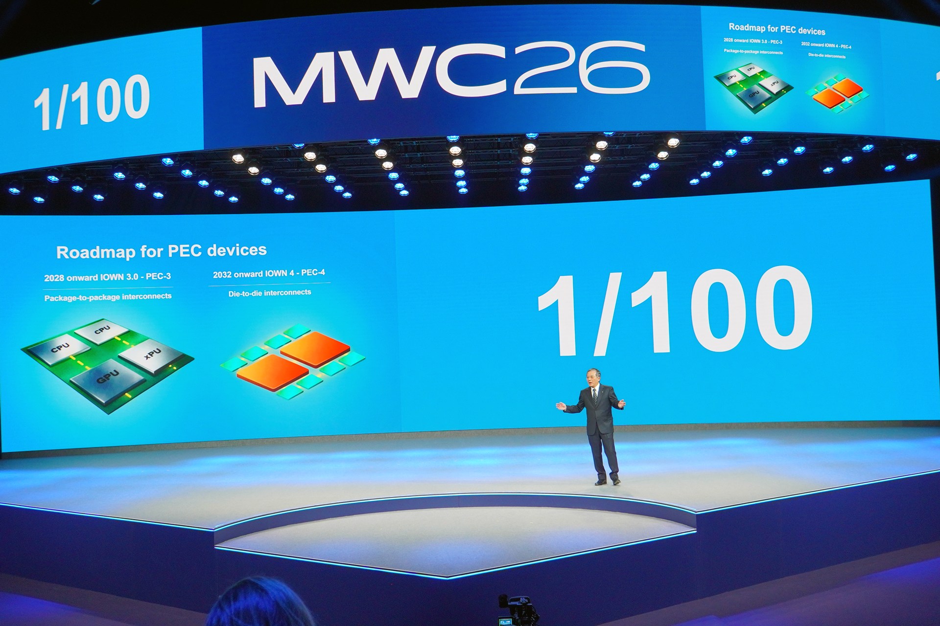 エンドツーエンドで光化することで、消費電力を従来の1/100まで抑えられる見通し