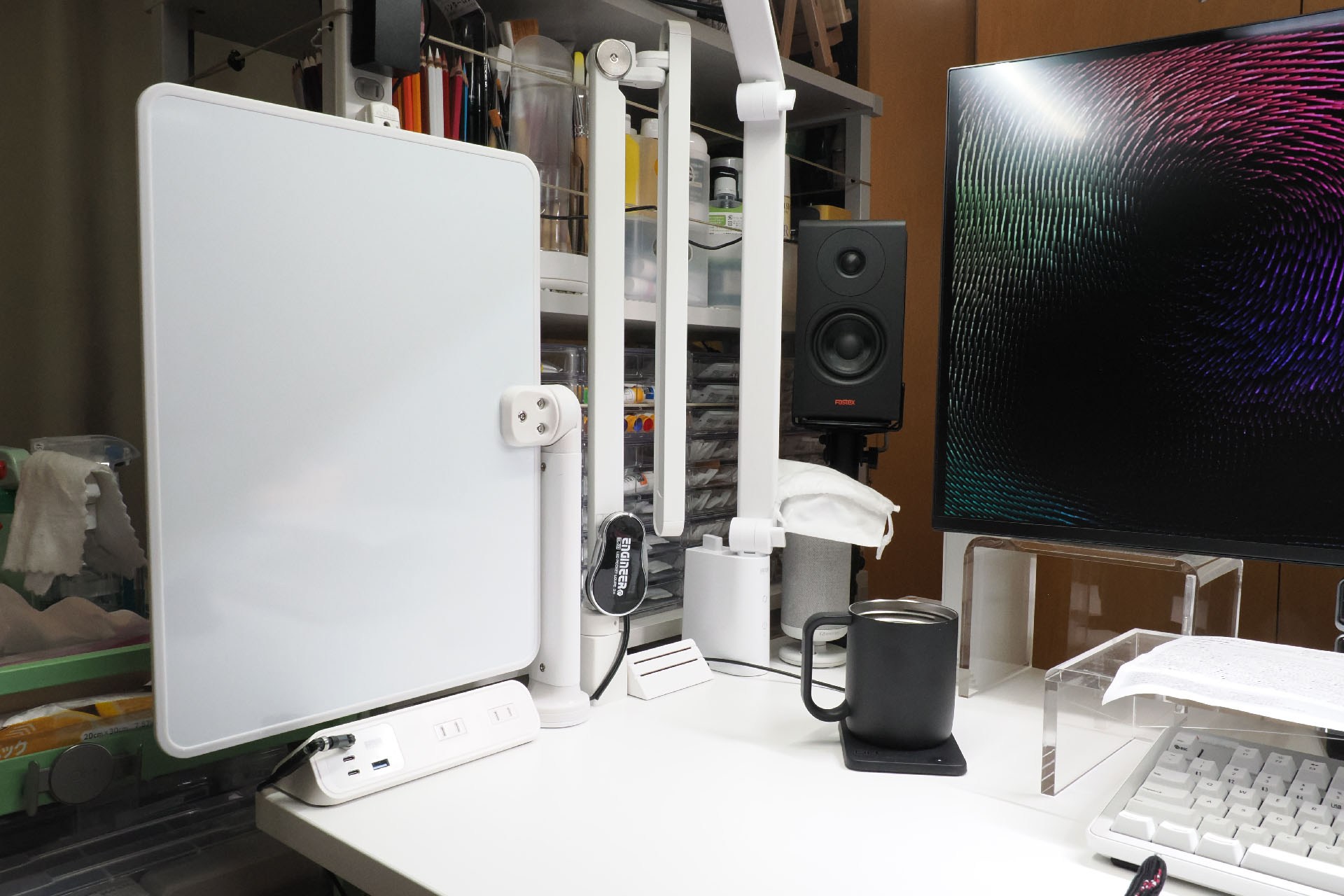 こんな位置に設置した。