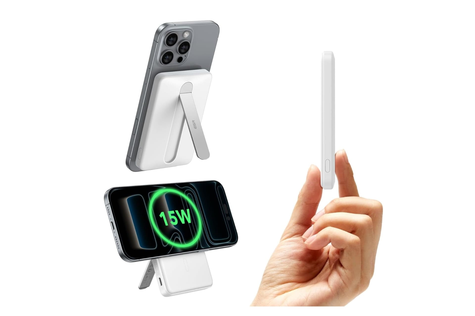 ESR MagSlim Kickstand 5000mAh 15W