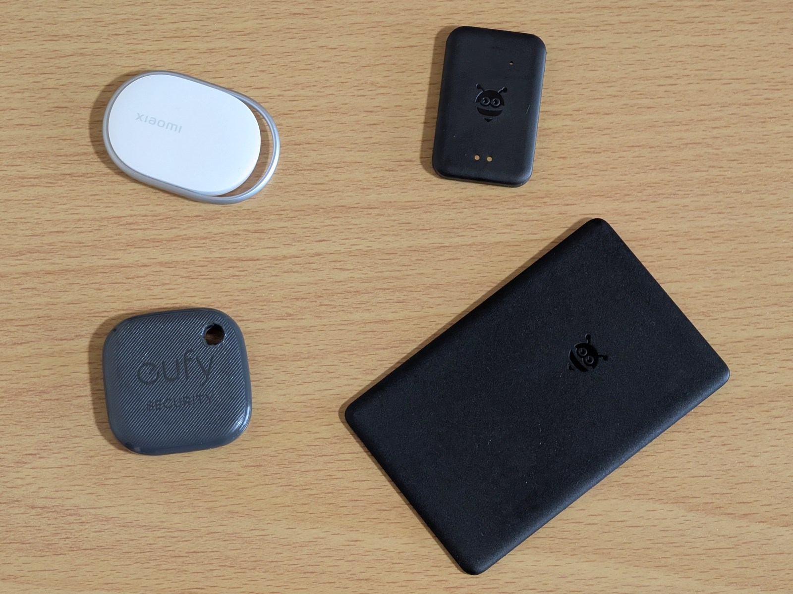 筆者がここ1年で購入した忘れ物防止タグ。どれもAndroid標準の「Find Hub」から探せます