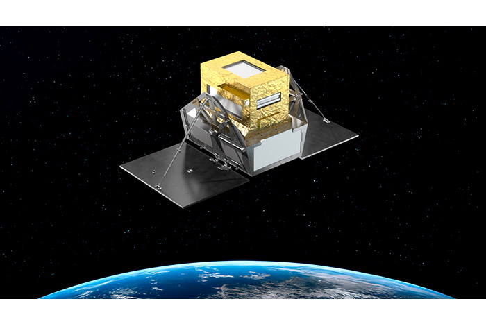 技術実証衛星のフライトイメージ