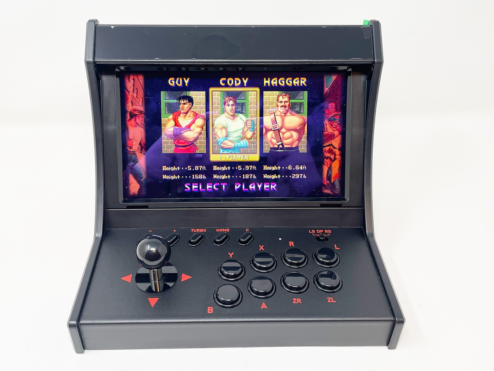 「カプコン ベルトアクション コレクション」で、さっそく「ファイナルファイト」を起動。これこれ。やっぱキャラ選択は3人でないと。