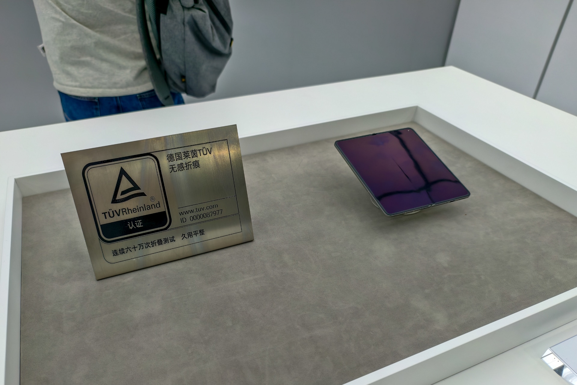 独TÜV Rheinlandの認証も展示されていた