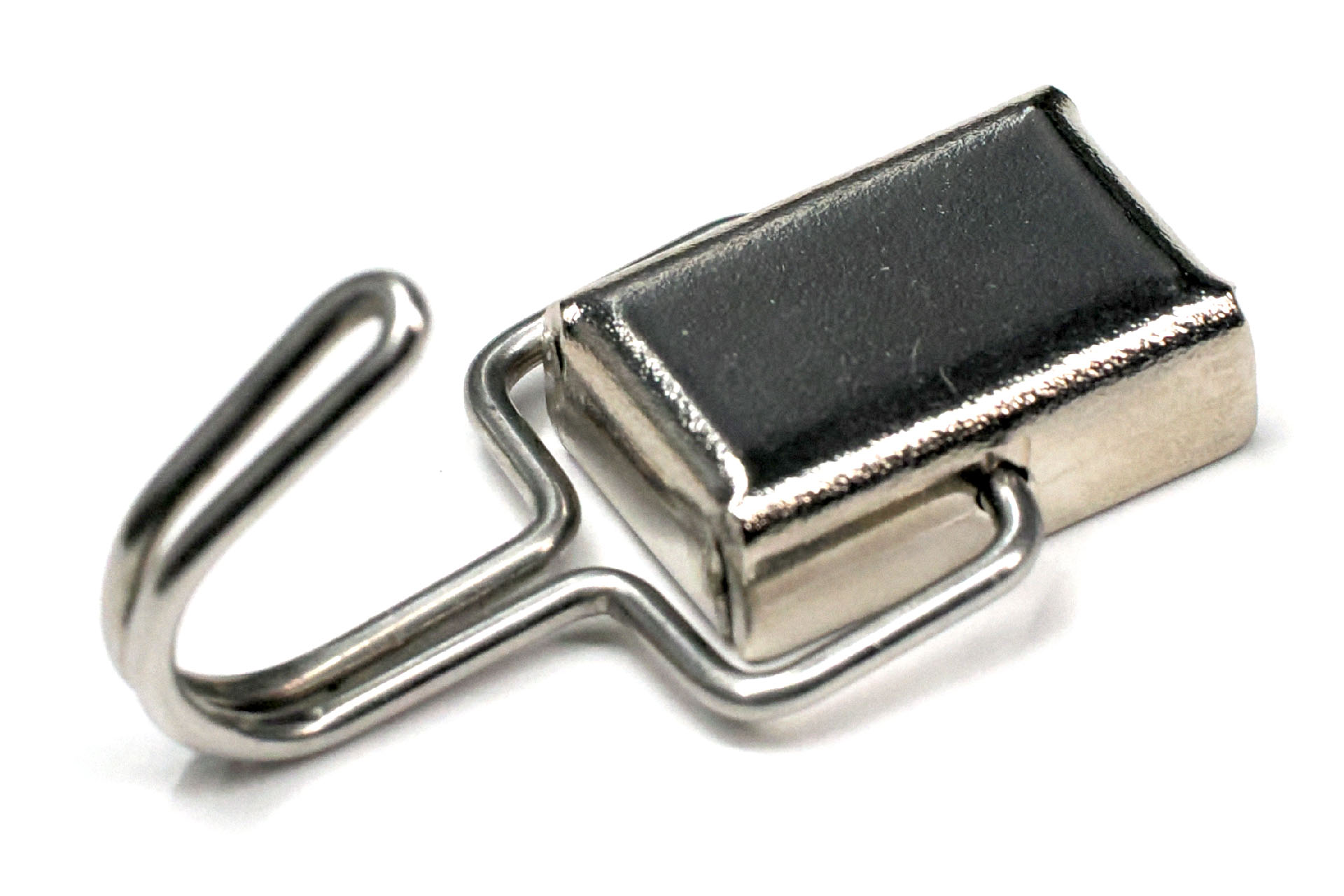 マグネットでスチール面に吸着させて使うフックの類。マグネット部がネオジム磁石だと、小型でも吸着力が強いのでオススメ。