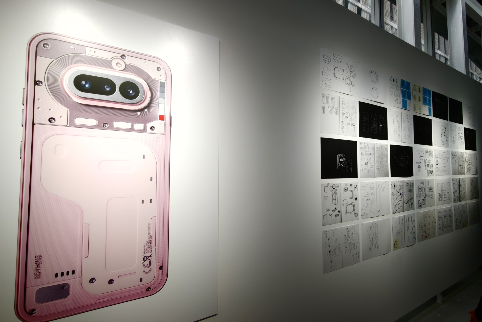 Nothing製品のデザインスケッチ