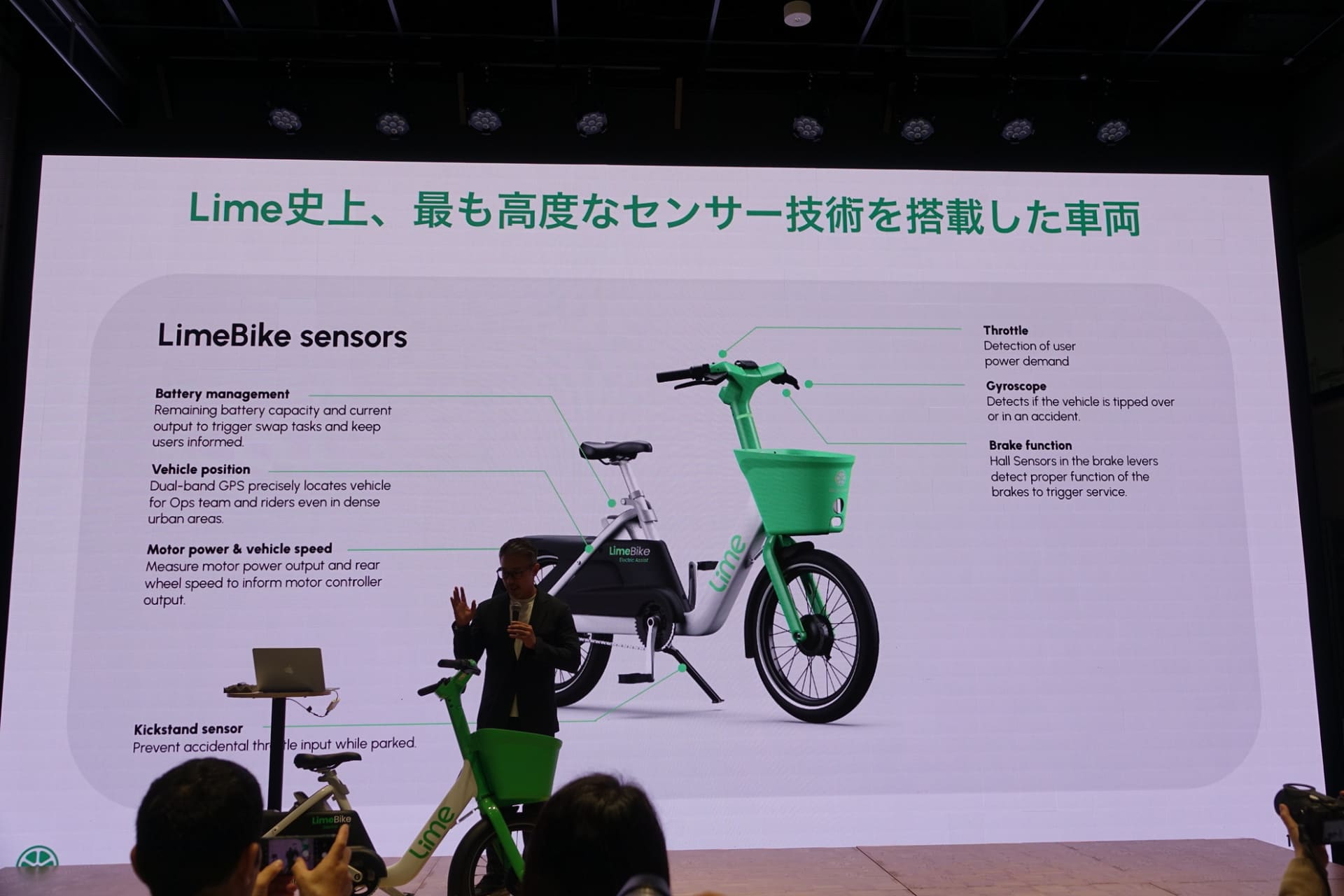 プロトタイプモデル（左）、先代モデルとサドル、ペダル、ハンドルの高さはそのままに機能改善された（右）