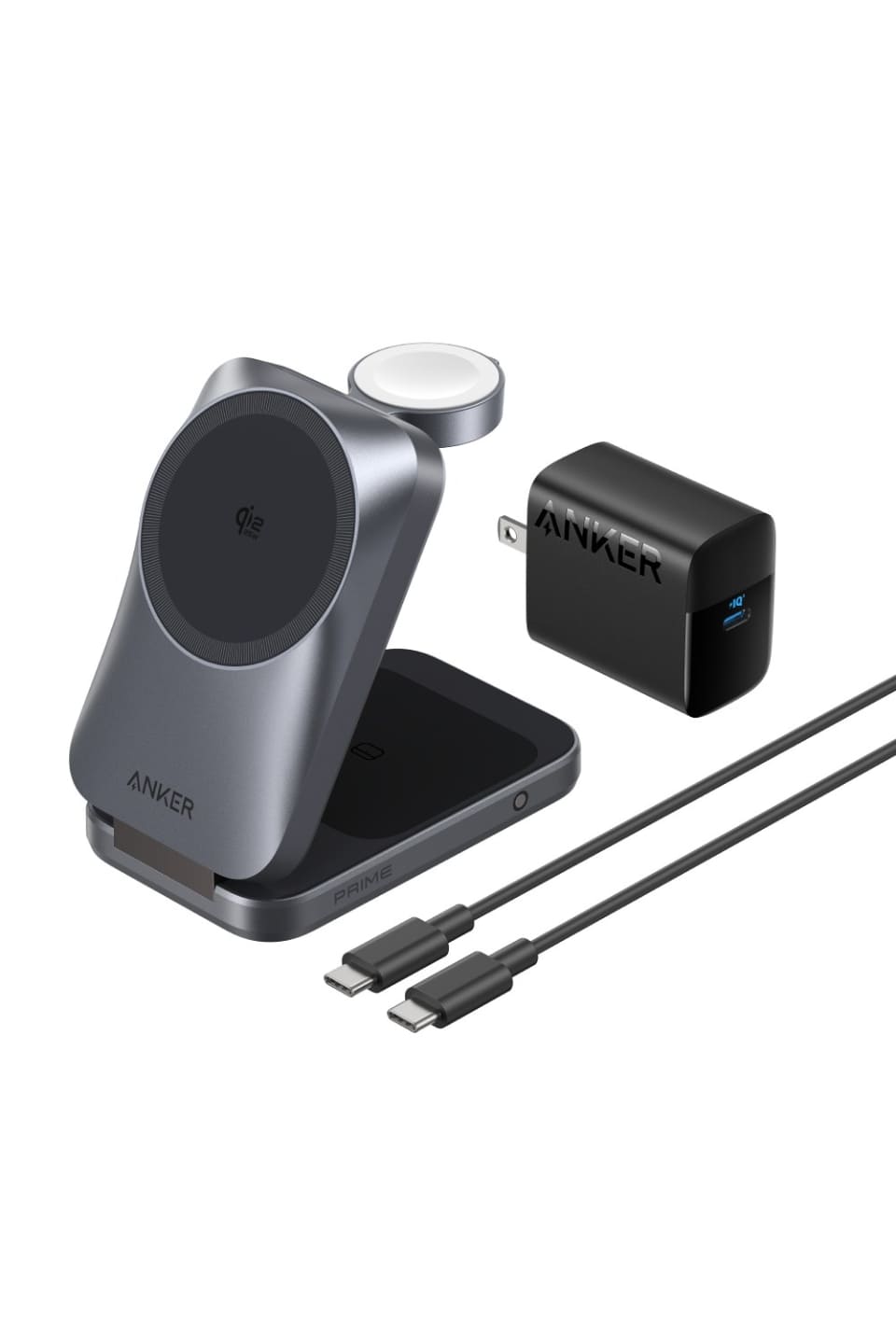 Anker、Qi2 25W対応で3-in-1のワイヤレス充電器「Anker Prime Wireless