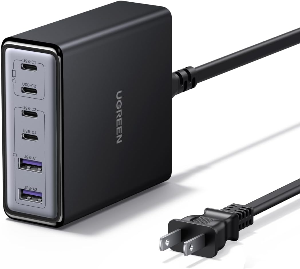 セール対象の「UGREEN 100W GaN 卓上急速充電器 (4*USB-C+2*USB-A)」