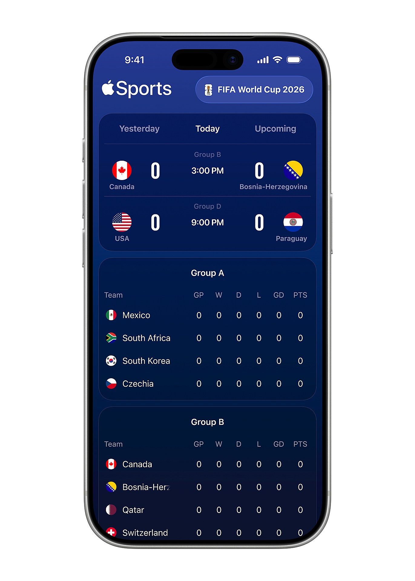 当日の対戦表