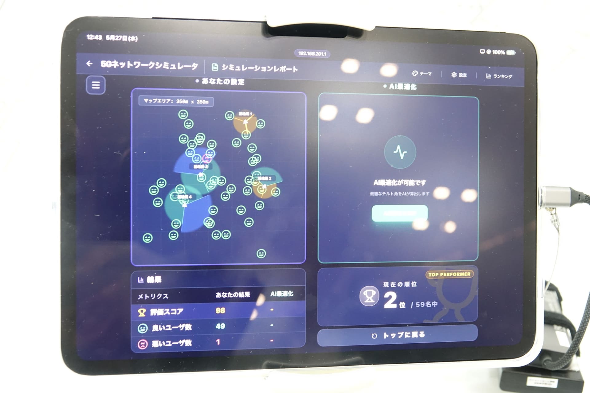 KDDI広報担当者の成績