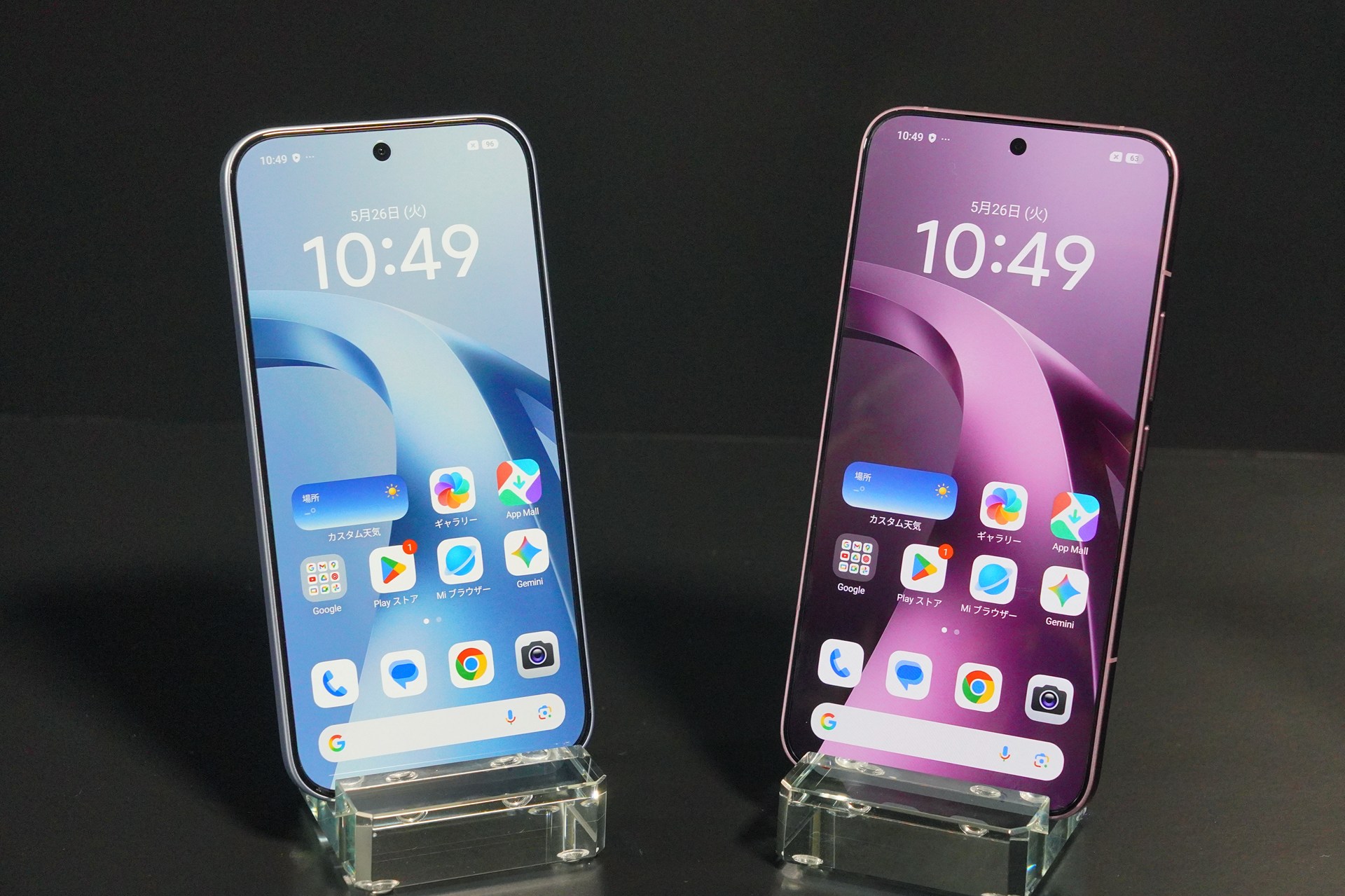 Xiaomiの新モデルXiaomi 17T（左）とXiaomi 17T Pro（右）。今年は例年よりもかなり発売が早い