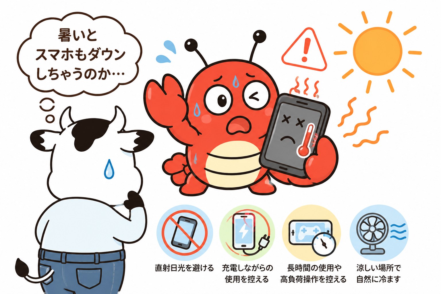 スマートフォンも高温による不調「スマホ熱中症」が発生する