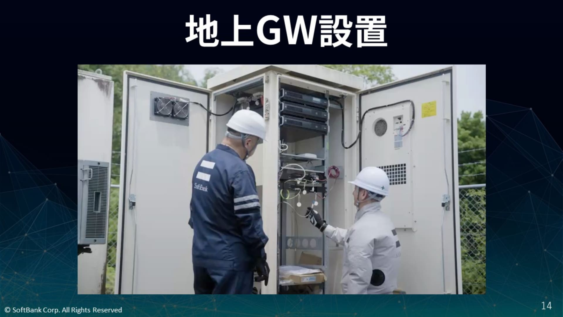 地上ゲートウェイ設置の様子