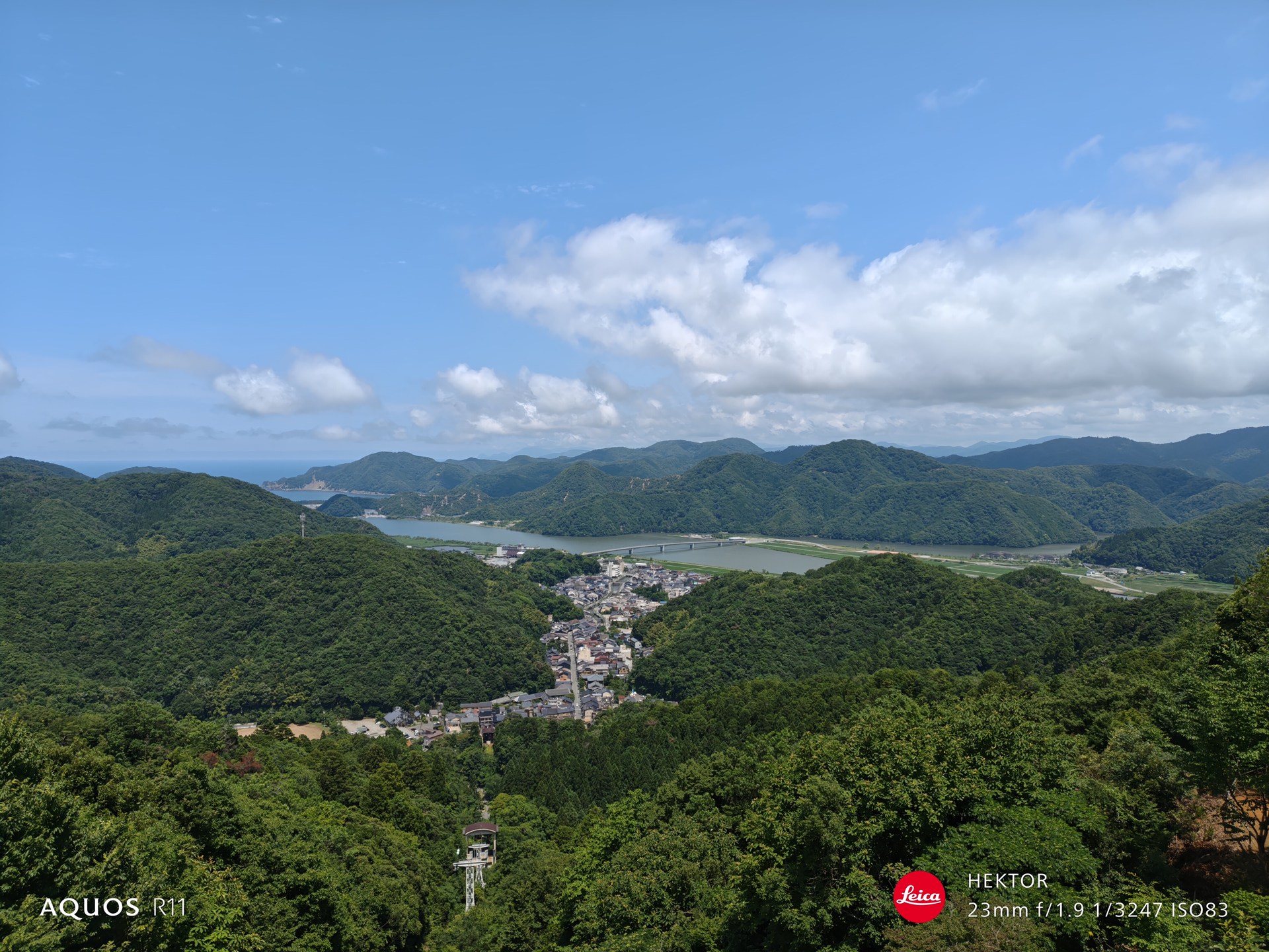 同じ画角で［1x］で撮影