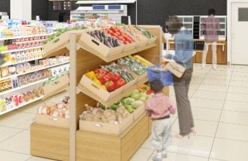 青果売り場